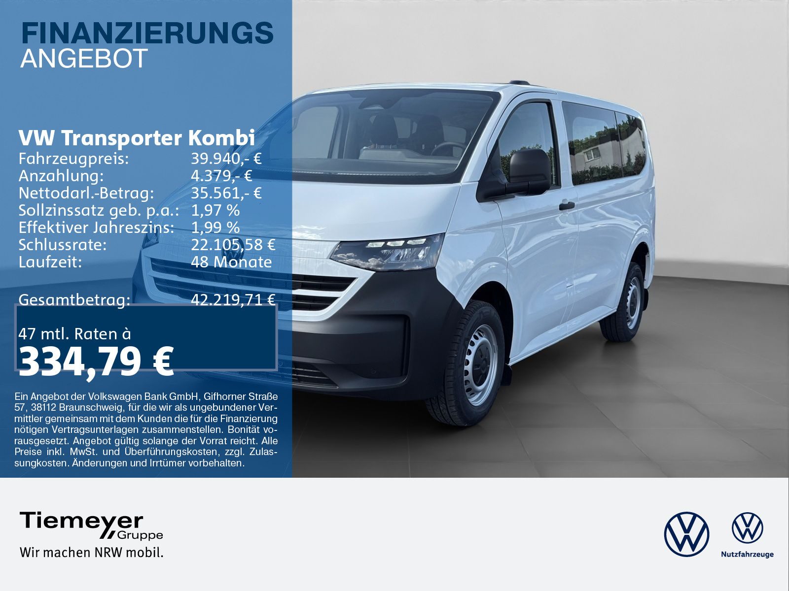 Volkswagen Transporter Kombi – Bild 1