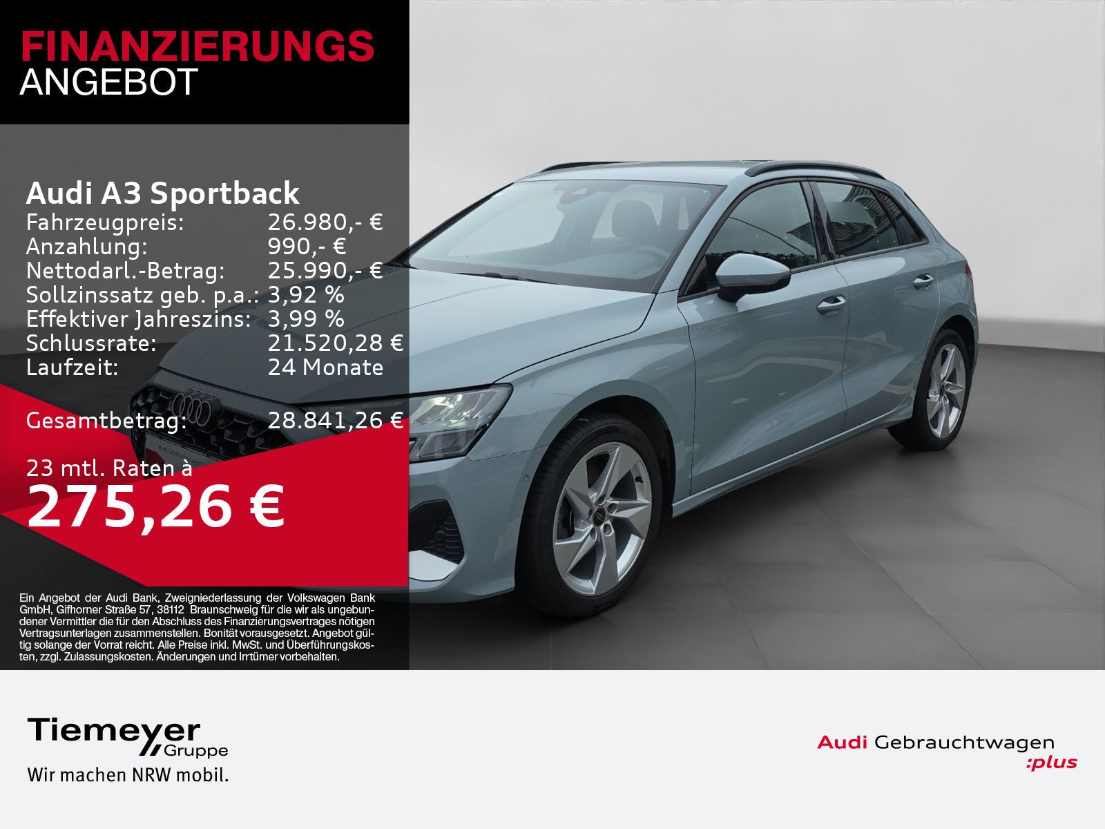 Audi A3 Sportback – Bild 1