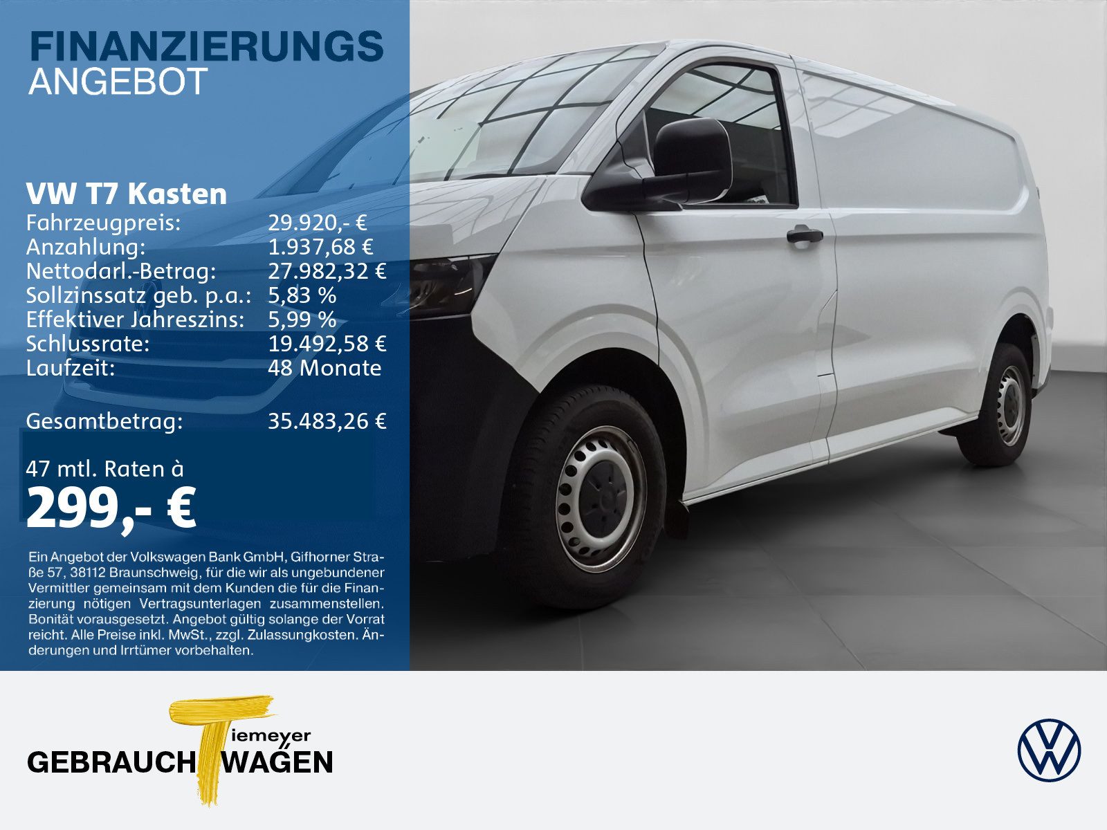 Volkswagen T7 Kasten – Bild 1