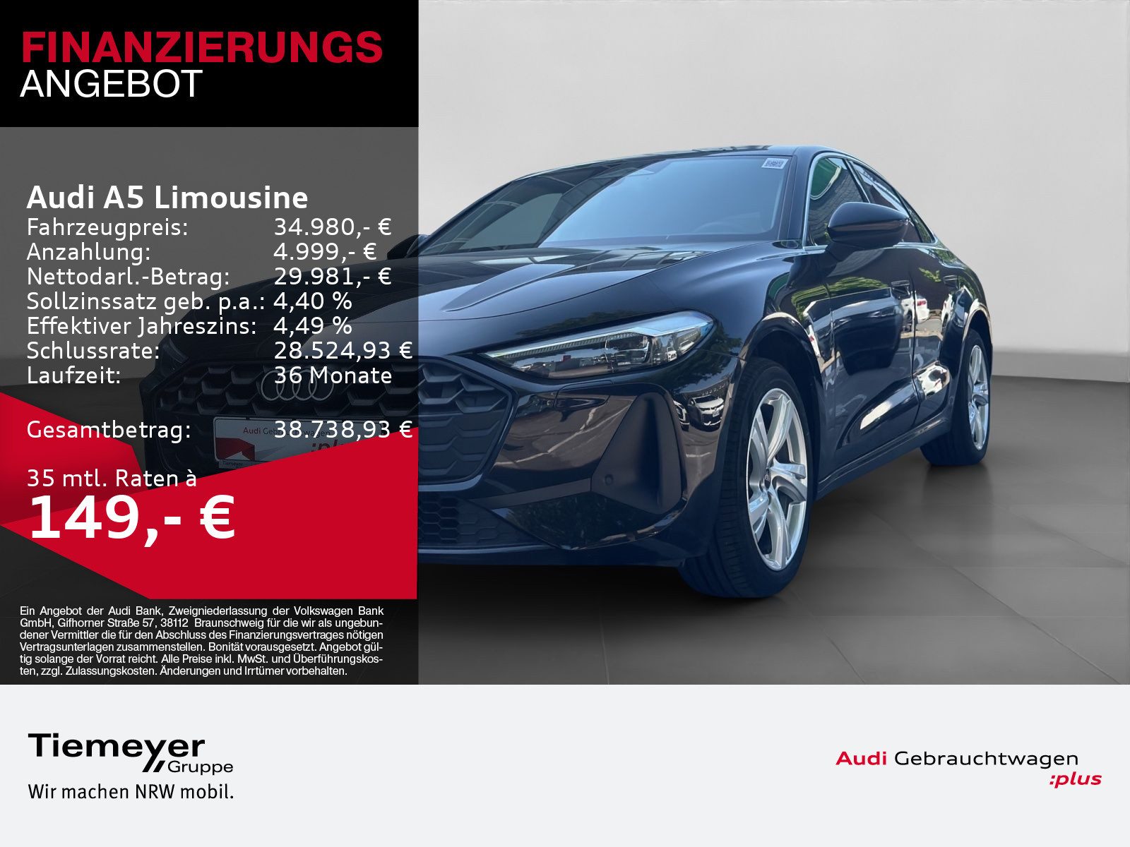 Audi A5 Limousine – Foto 1