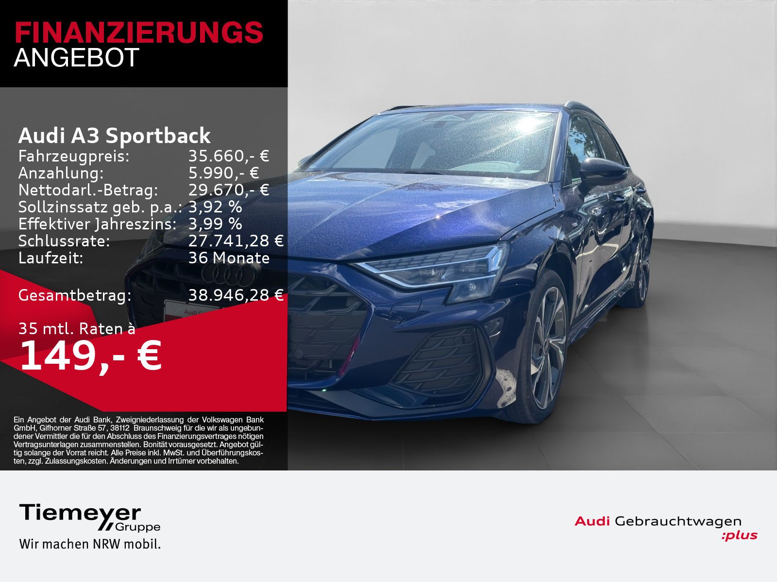 Audi A3 Sportback – Foto 1