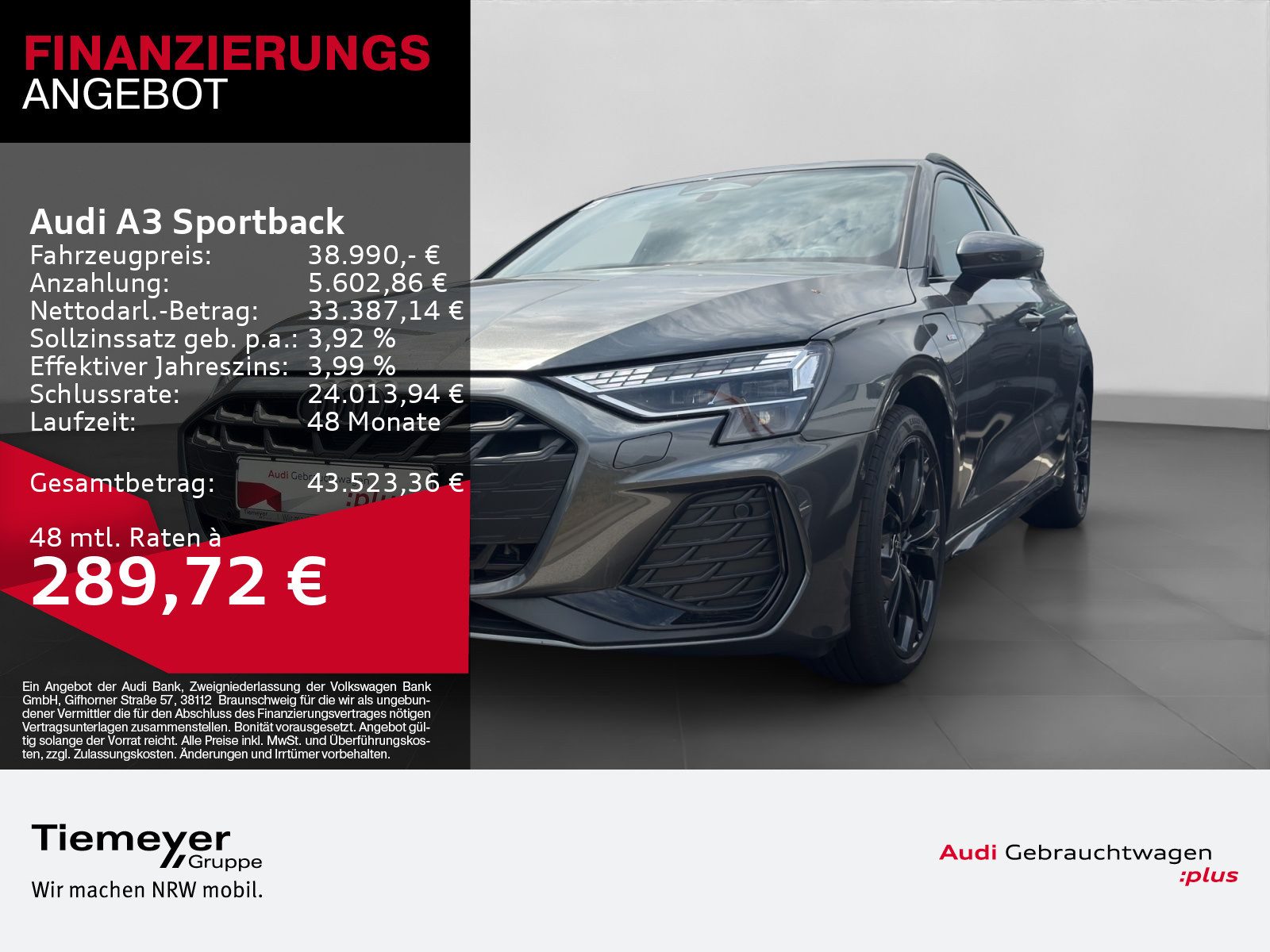 Audi A3 Sportback – Bild 1