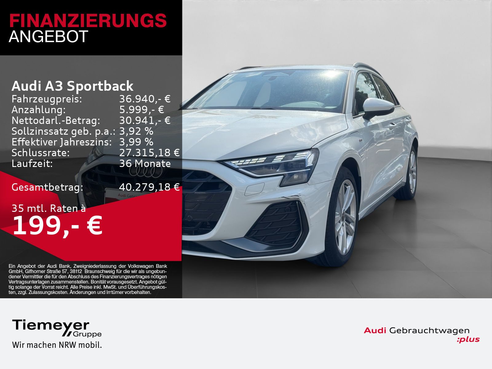 Audi A3 Sportback – Bild 1