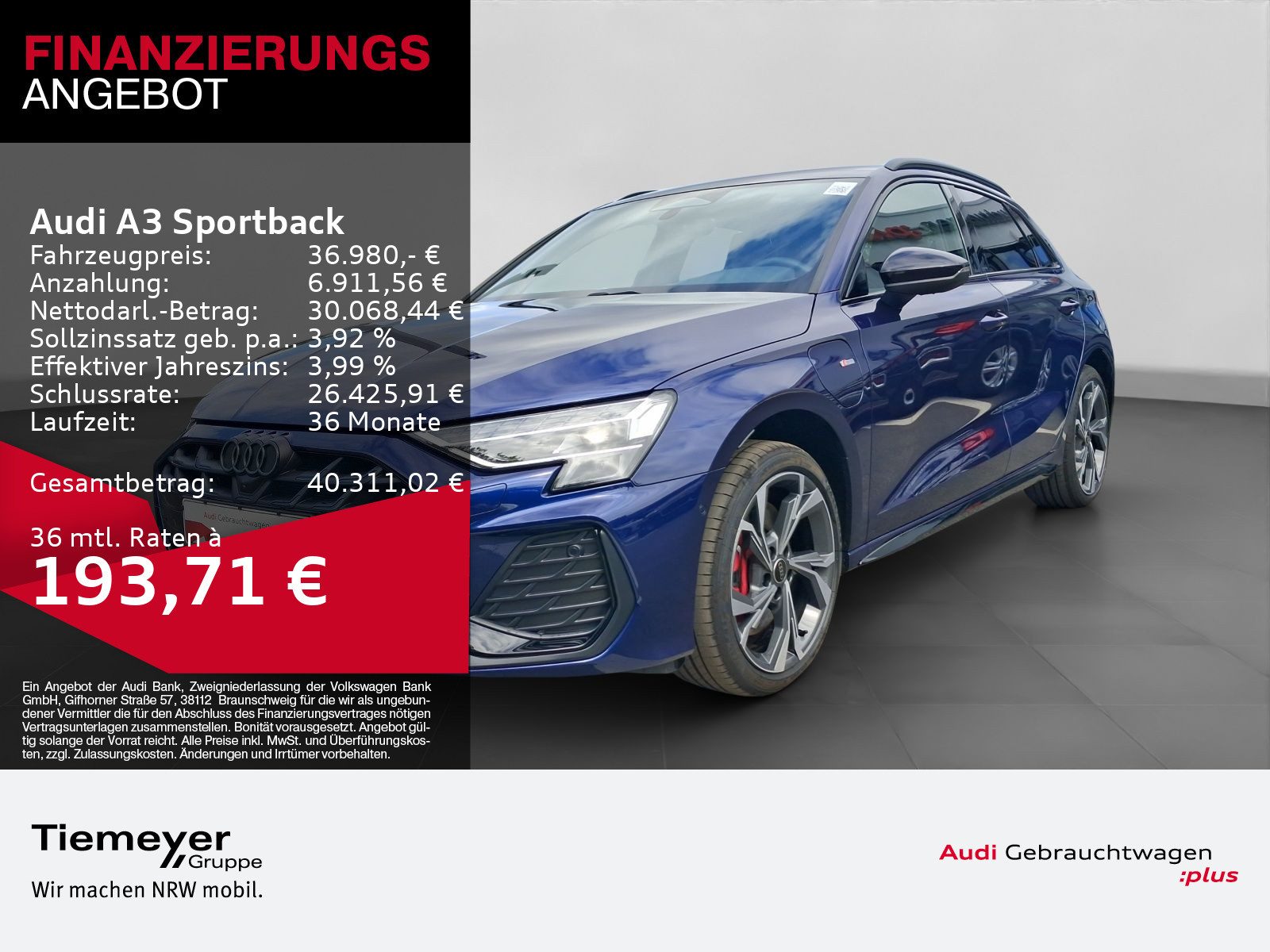 Audi A3 Sportback – Bild 1
