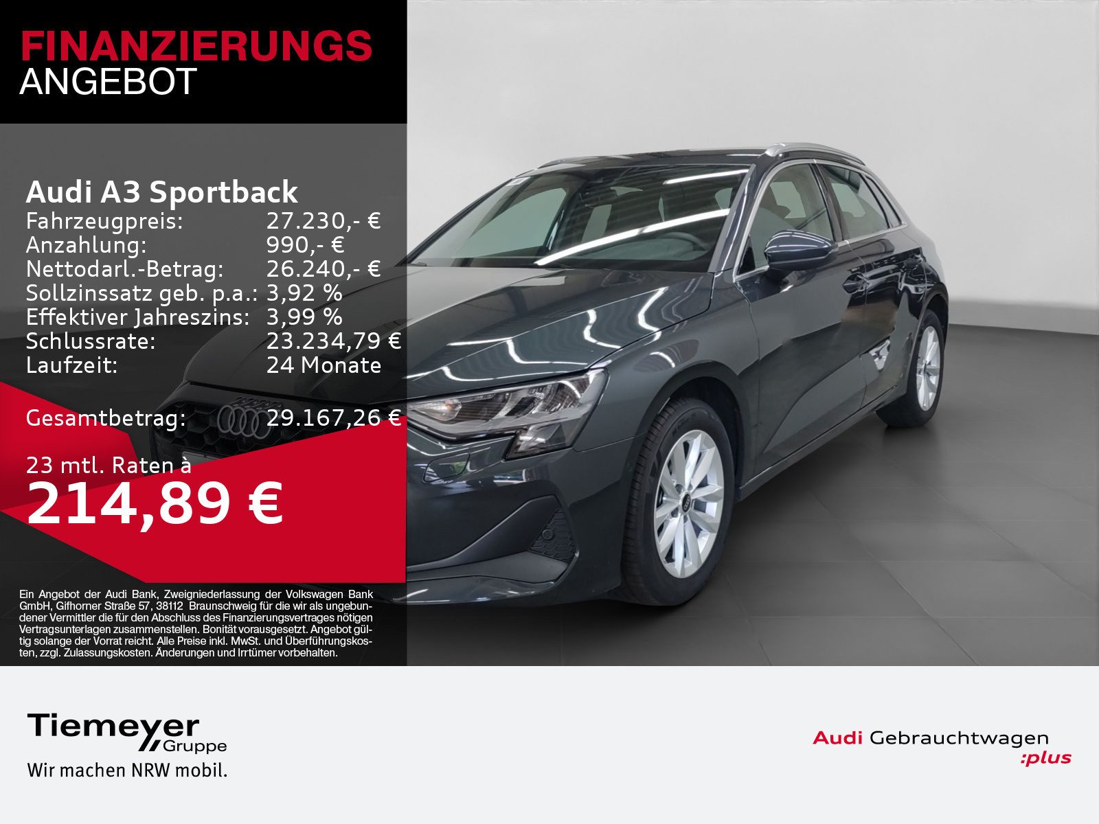 Audi A3 Sportback – Bild 1