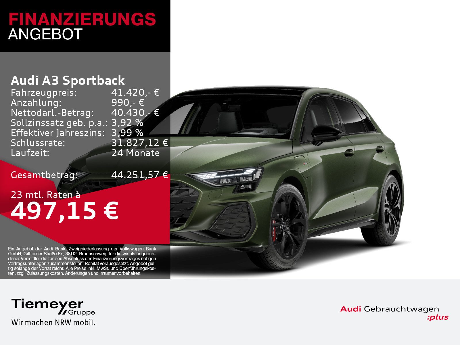 Audi A3 Sportback – Bild 1