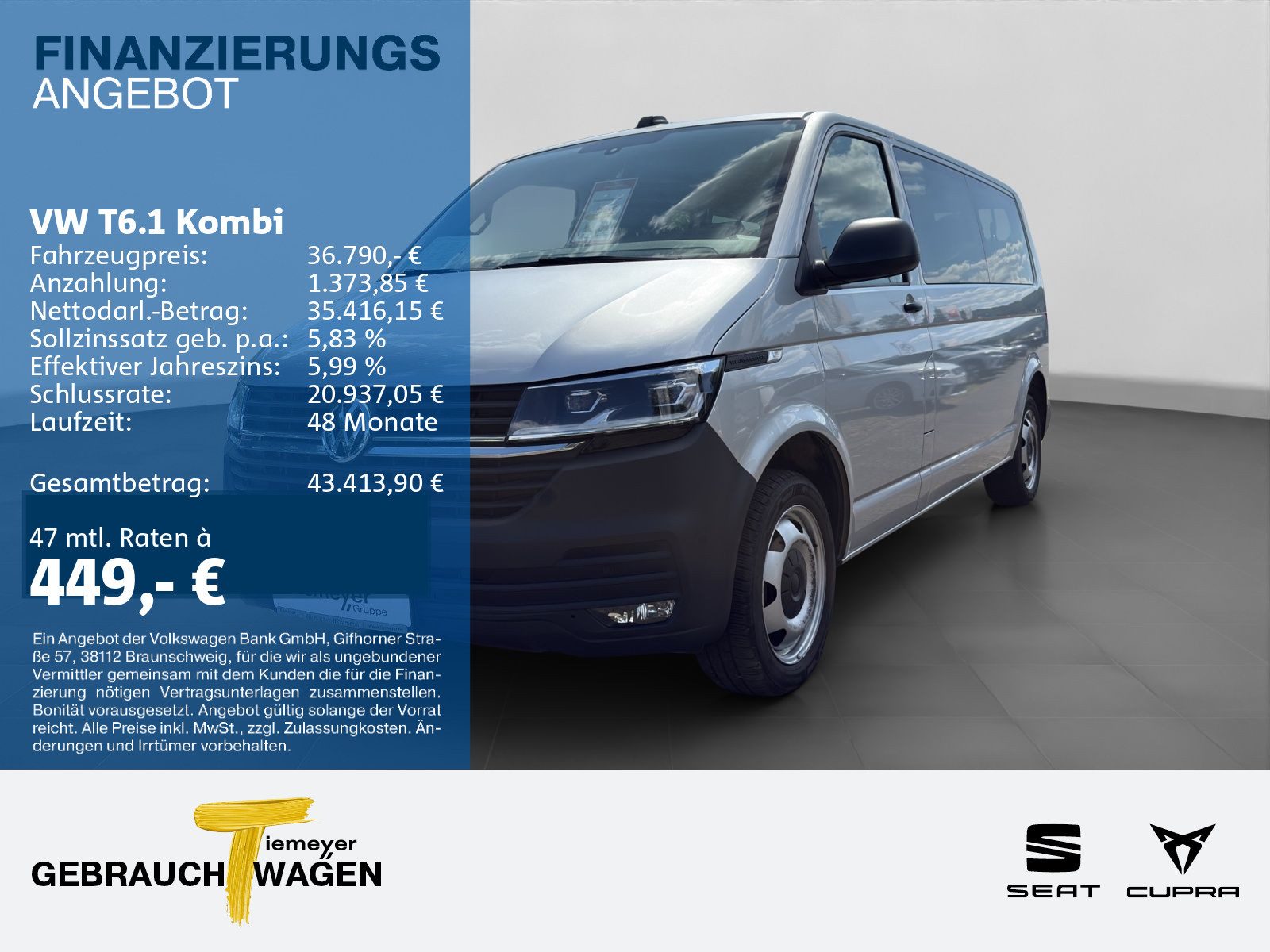 Volkswagen T6.1 Kombi – Bild 1