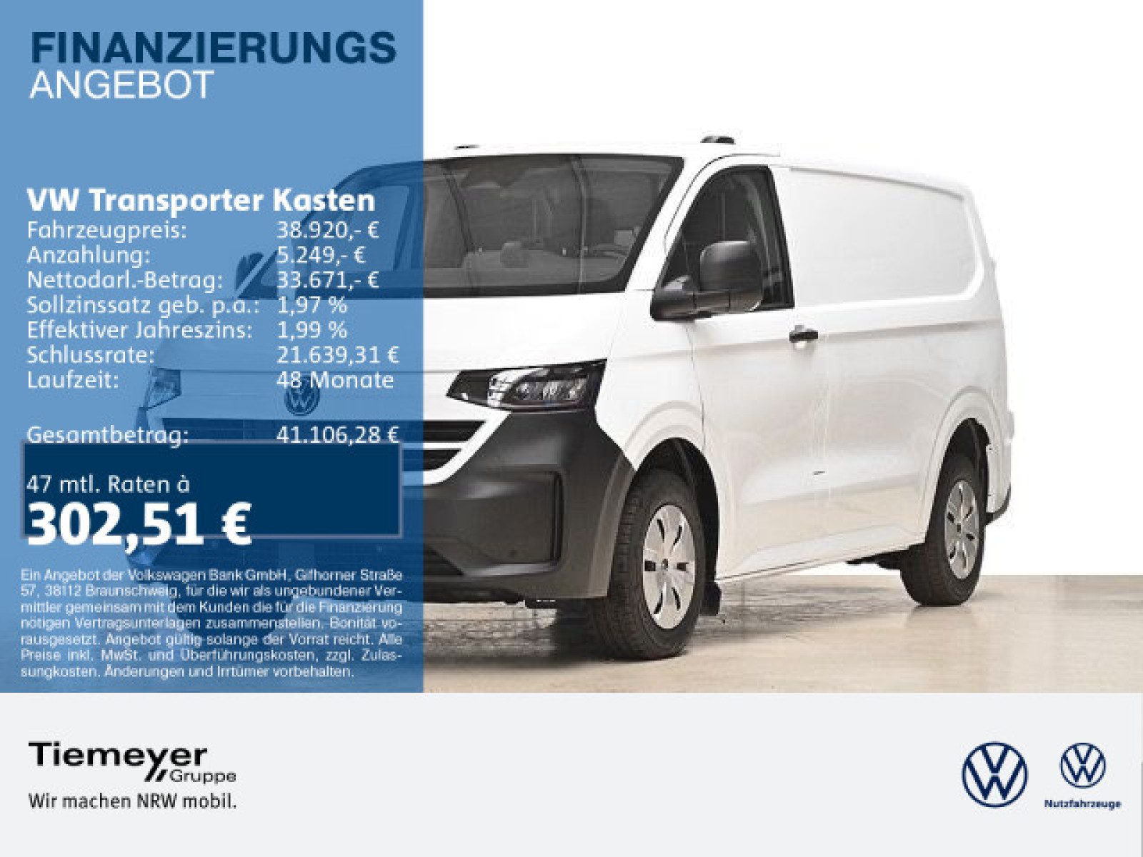 Volkswagen Transporter Kasten – Bild 1