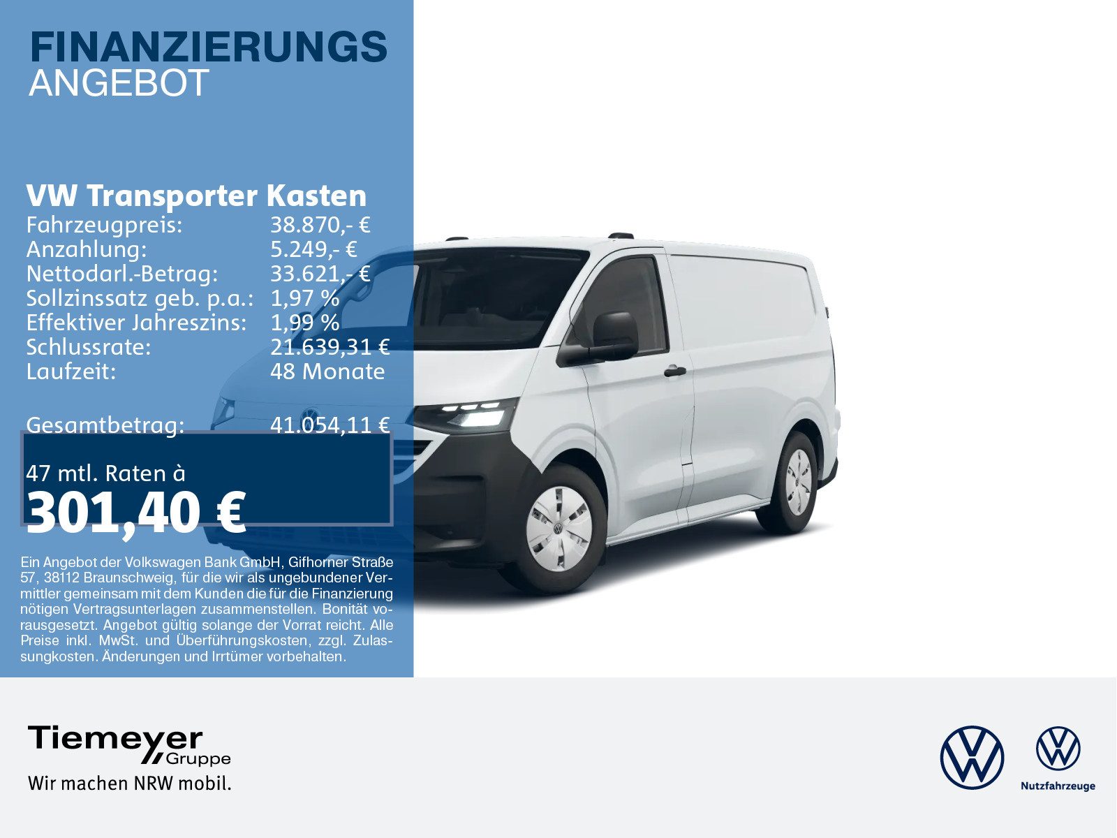 Volkswagen Transporter Kasten – Bild 1