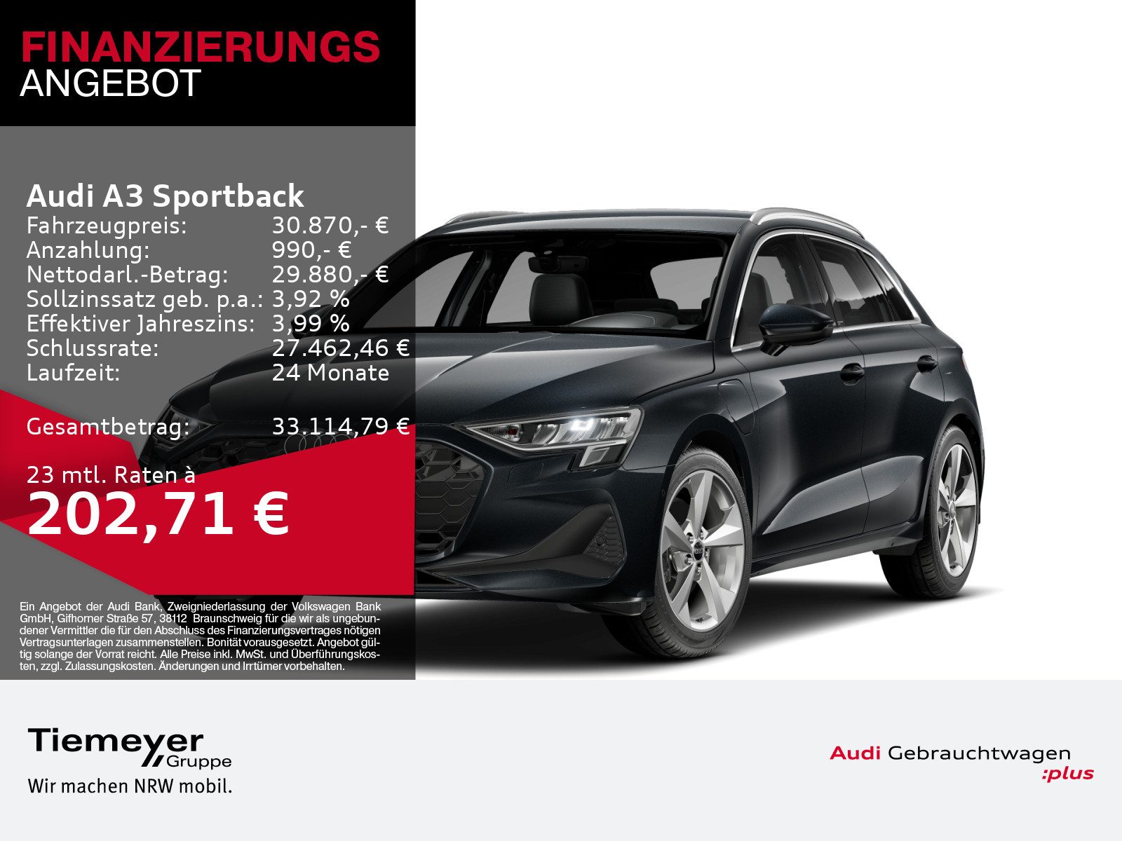 Audi A3 Sportback – Bild 1