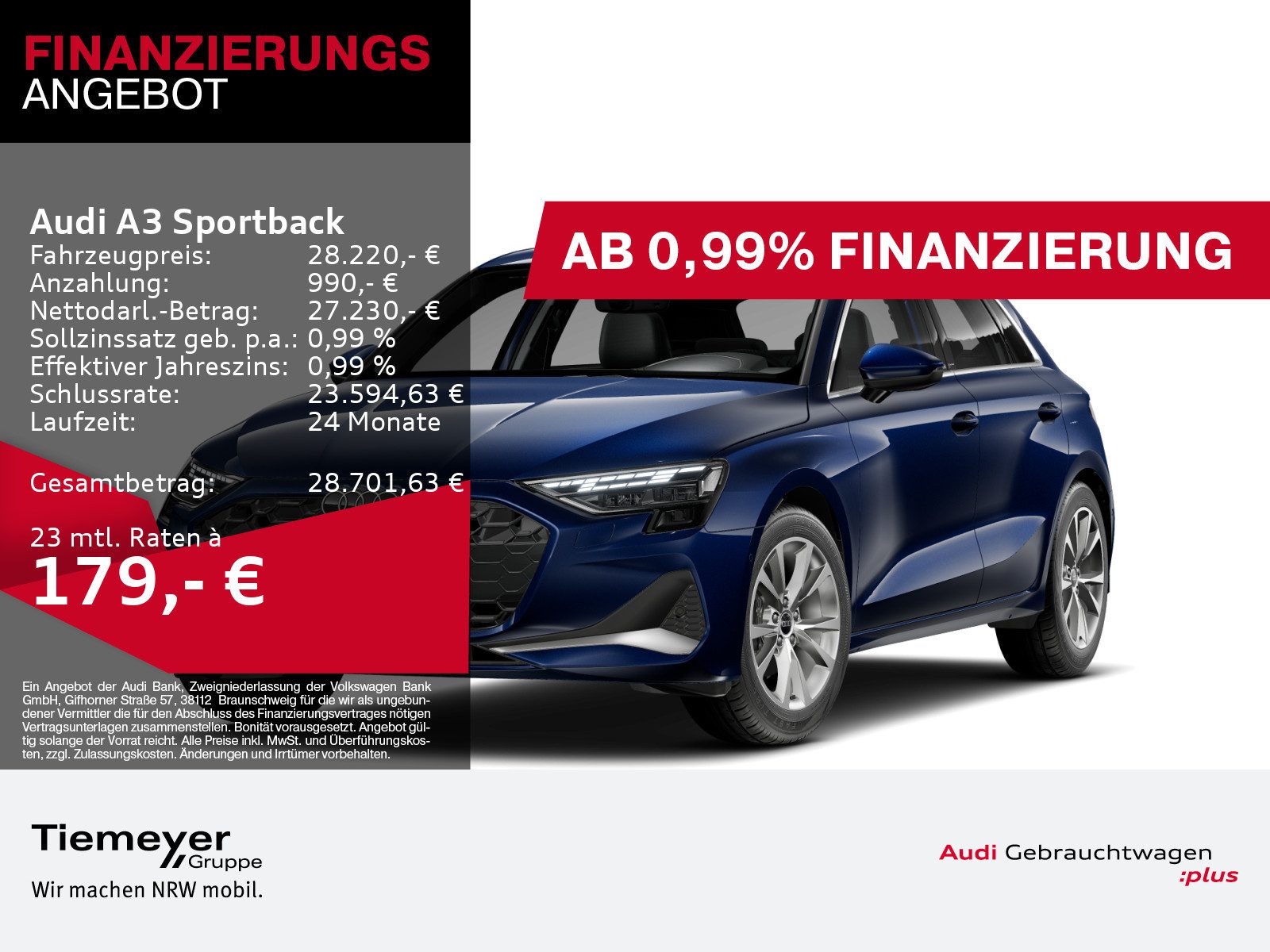 Audi A3 Sportback – Bild 1