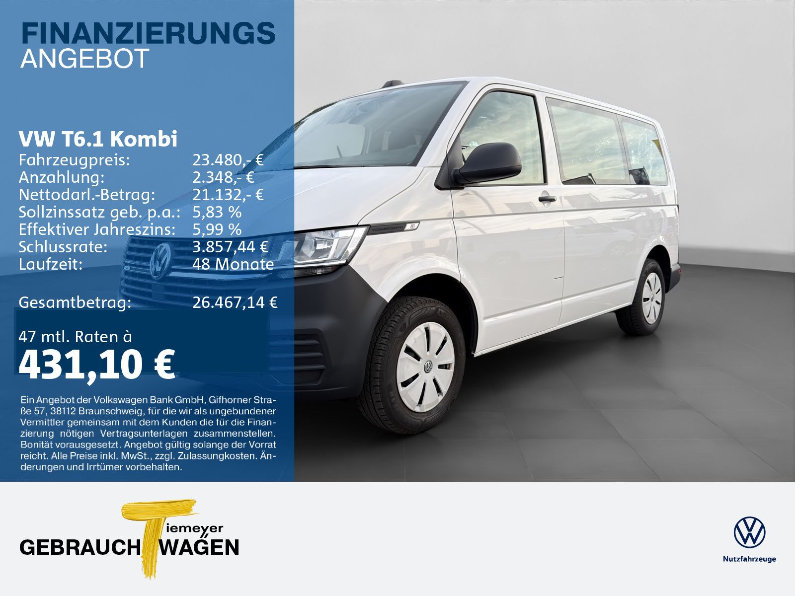 Volkswagen T6.1 Kombi – Bild 1
